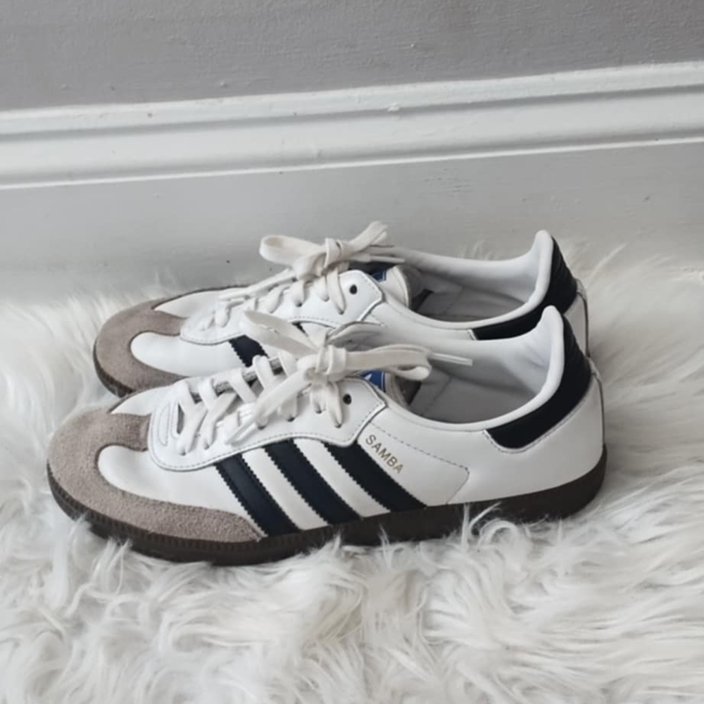 Adidas Samba White and Black Sneakers